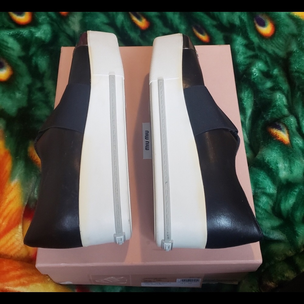 Miu Miu platform sneaker flats. - Picture 2 of 8
